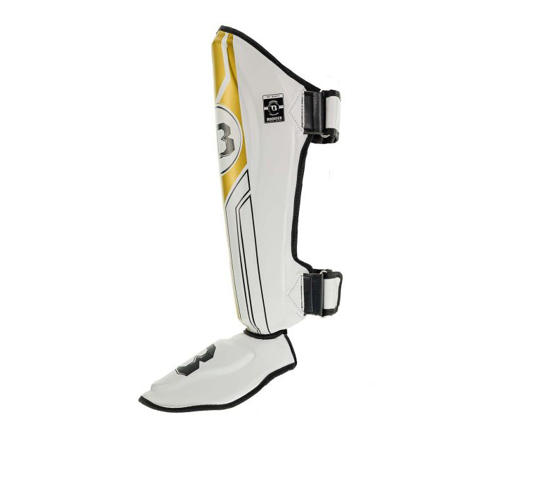 Booster Shin Guards BSG V9 WHITE/GOLD