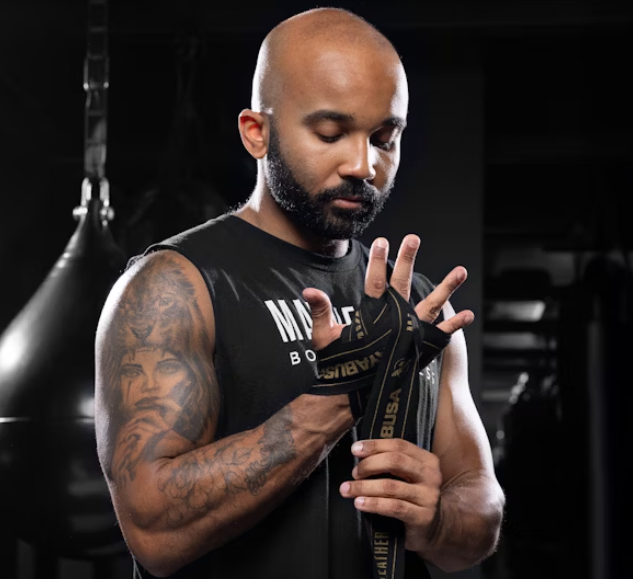 Hayabusa Hand Wrap Mayweather Stretch Black/Gold