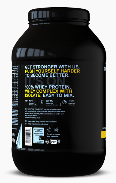QNT Prime Whey 100% 908 grams Banana