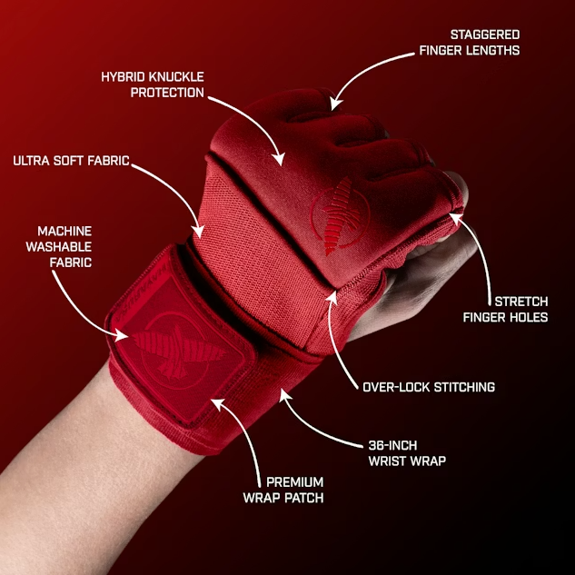 Hayabusa Inner Gloves DeLuxe Quick Red