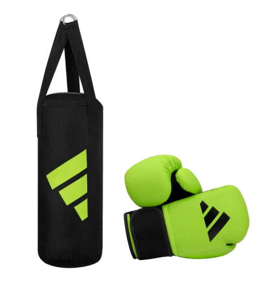 Adidas Punching Bag Set for Kids Green/Black 8 Oz - 10 Kg
