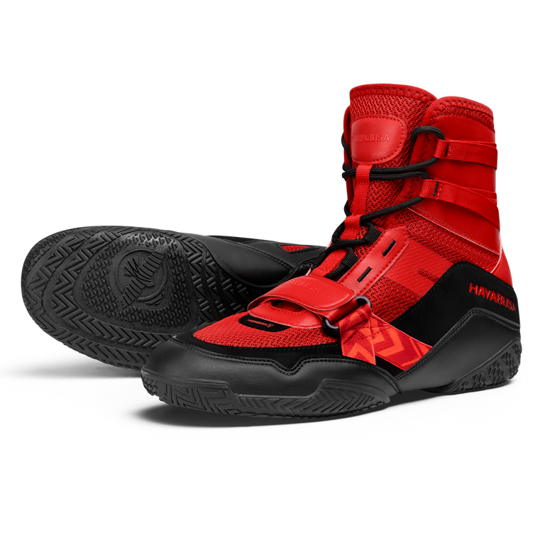 Hayabusa Boxing Shoes Strike Boxing Red