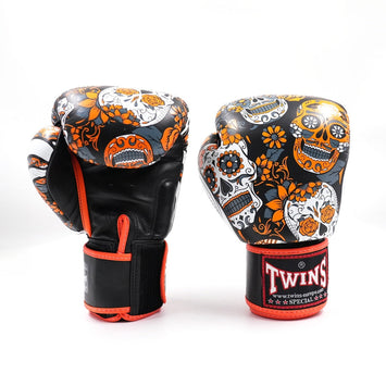 Twins Boxing Gloves FBGVL 3 Skull Orange