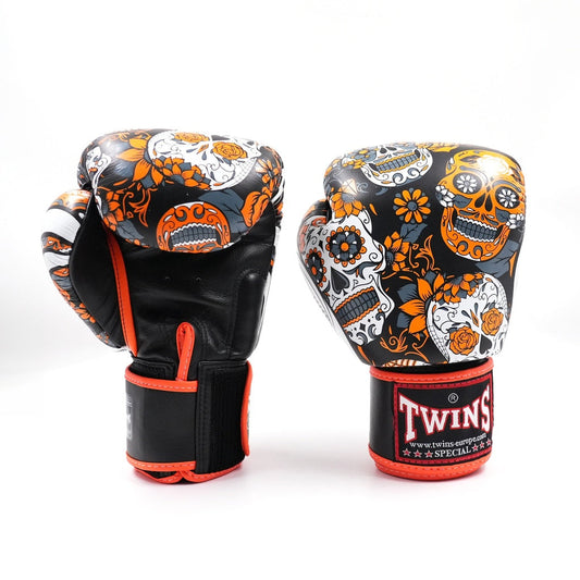 Twins Boxing Gloves FBGVL 3 Skull Orange