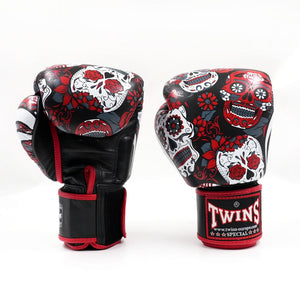 Twins Boxing Gloves FBGVL 3 Skull Red