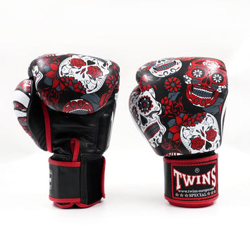 Twins Boxing Gloves FBGVL 3 Skull Red