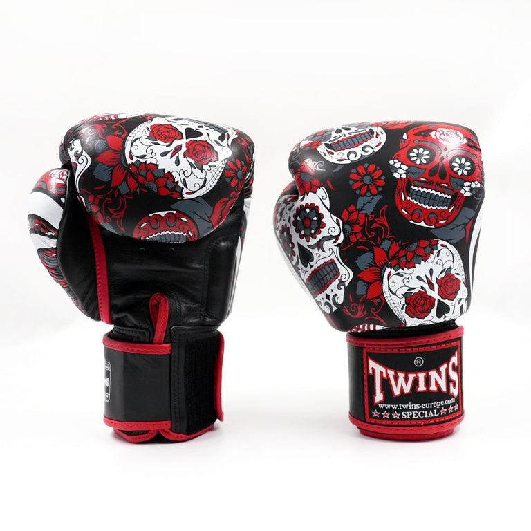 Twins Boxing Gloves FBGVL 3 Skull Red