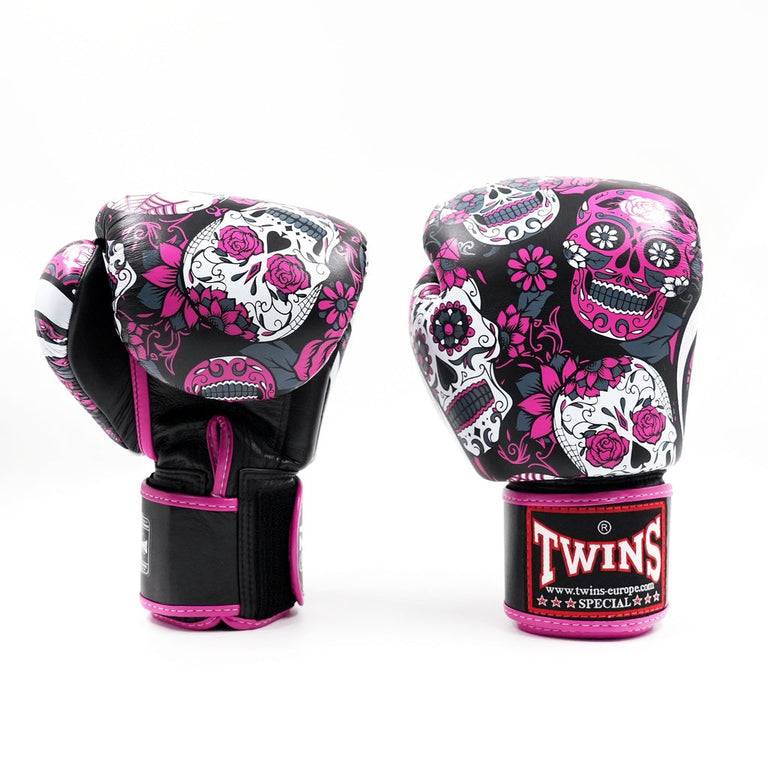 Twins Boxing Gloves FBGVL 3 Skull Pink