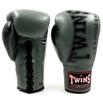 Twins Boxing Gloves BGLL 8 Army/Black