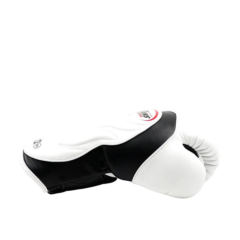 Twins Kickboxing Set Boxing Glove BGVL-6 White/Black & Shin Guard SGL-7 White