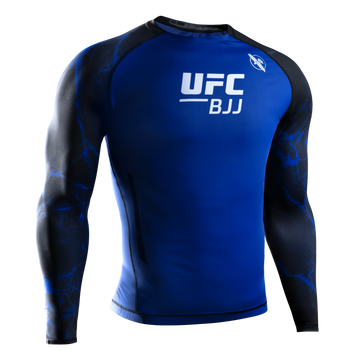 Hayabusa Rashguard UFC BJJ Long Sleeve Black/Blue