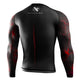 Hayabusa Rashguard UFC BJJ Long Sleeve Black/Red
