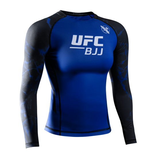 Hayabusa Rashguard UFC BJJ Women’s Long Sleeve Black/Blue