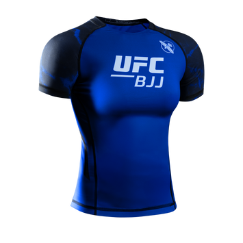 Hayabusa Rashguard UFC BJJ Women’s Short Sleeve Black/Blue