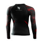 Hayabusa Rashguard UFC BJJ Women’s Long Sleeve Black/Red