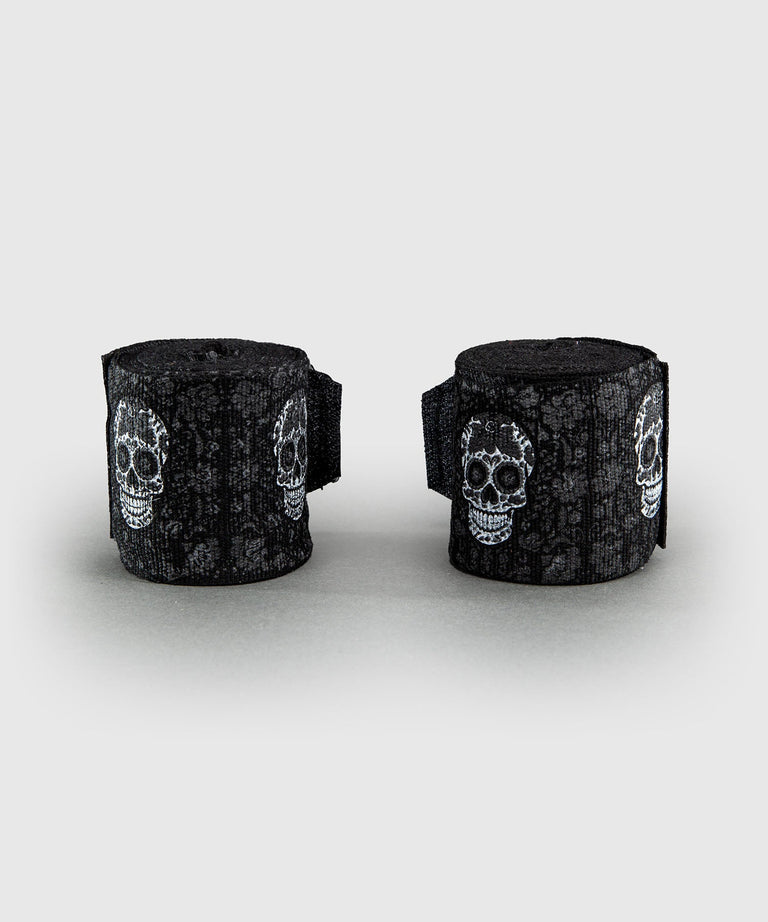 Venum Hand Wrap Santa Muerte Black/White Pair 4M