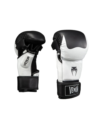 Venum Attack 2.0 MMA Gloves Leather Black/White