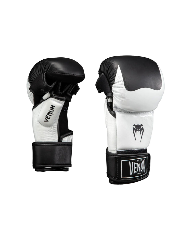 Venum Attack 2.0 MMA Gloves Leather Black/White
