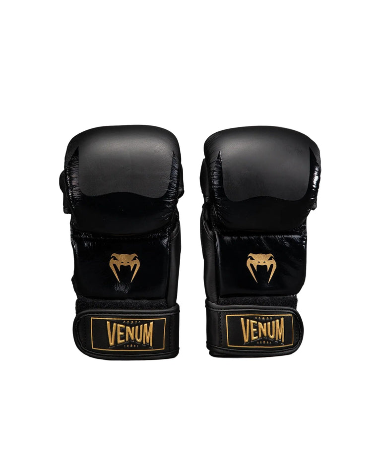 Venum Attack 2.0 MMA Gloves Leather Black/Gold