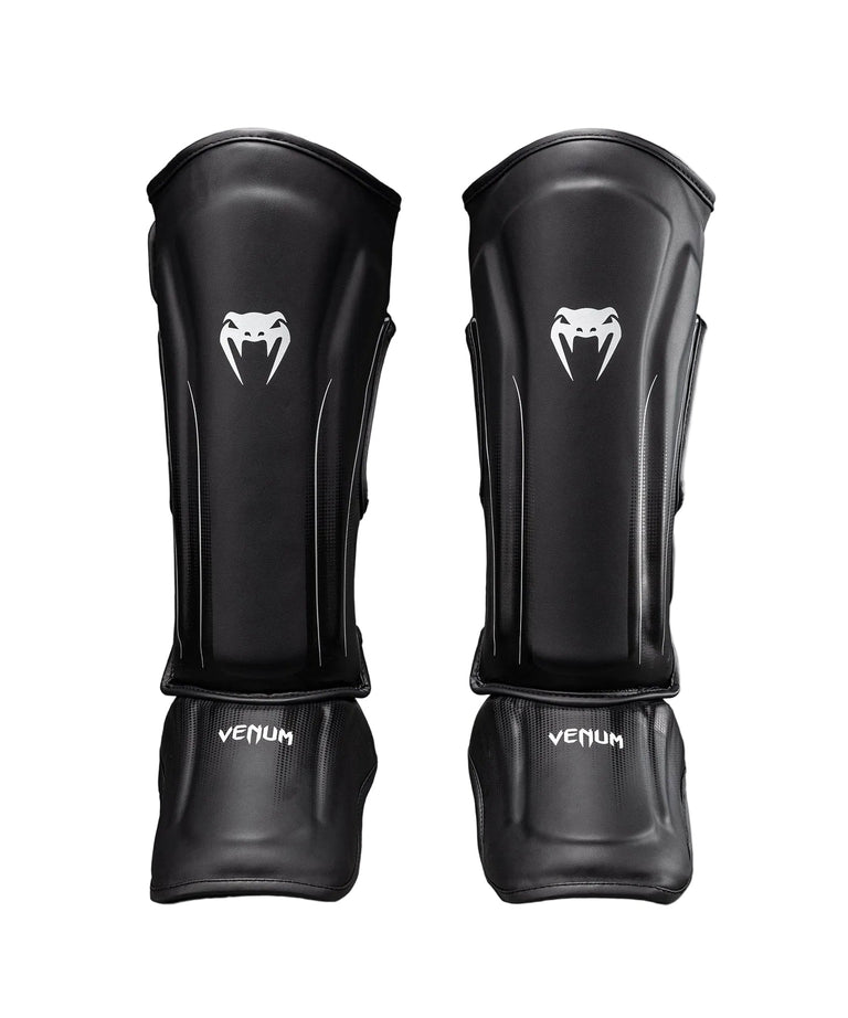 Venum Stealth Shin Guards Black/White