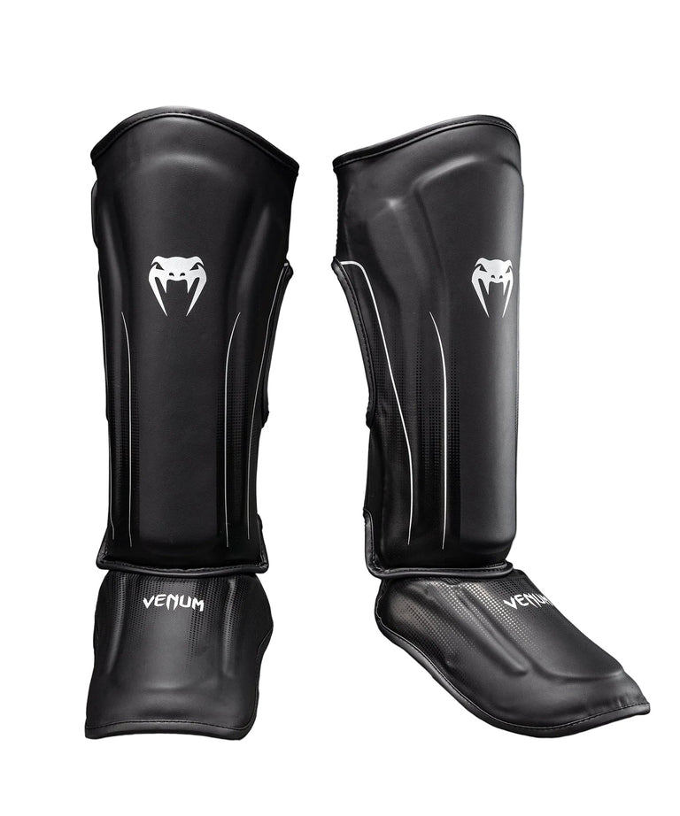 Venum Stealth Shin Guards Black/White