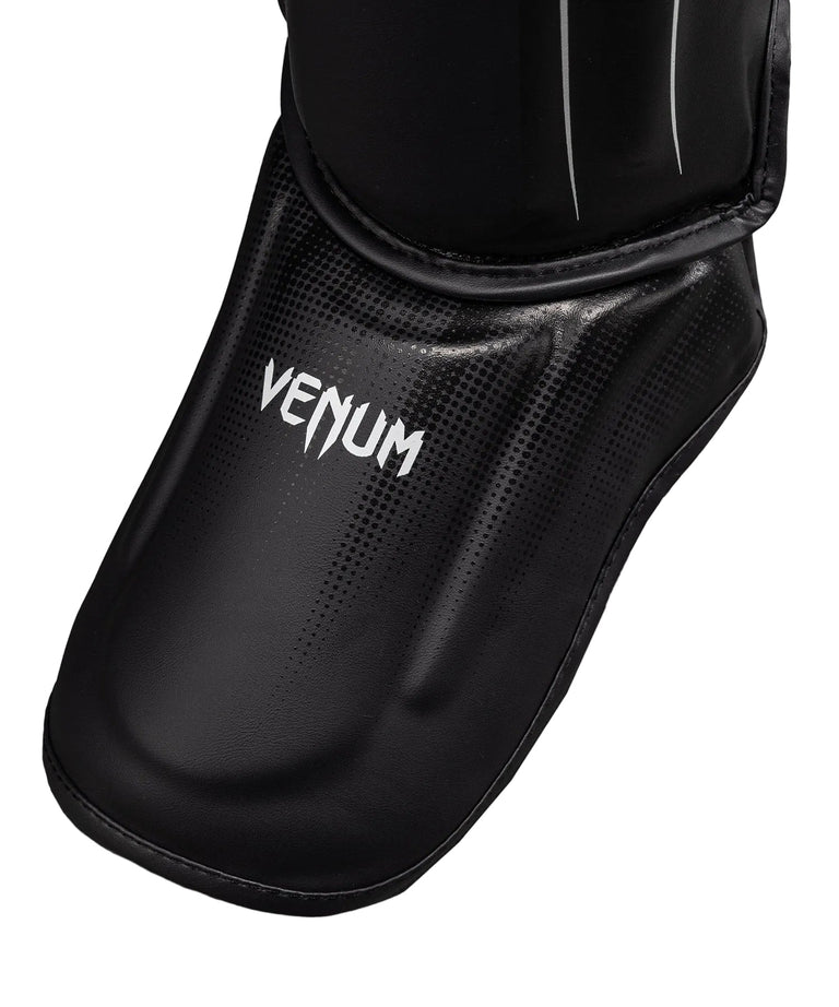 Venum Stealth Shin Guards Black/White