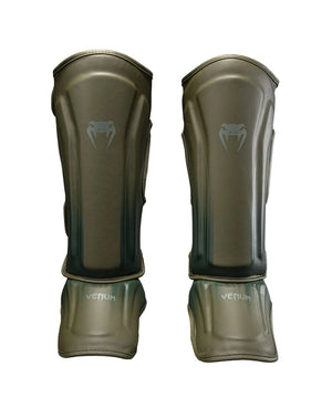 Venum Stealth Shin Guards Khaki/Green