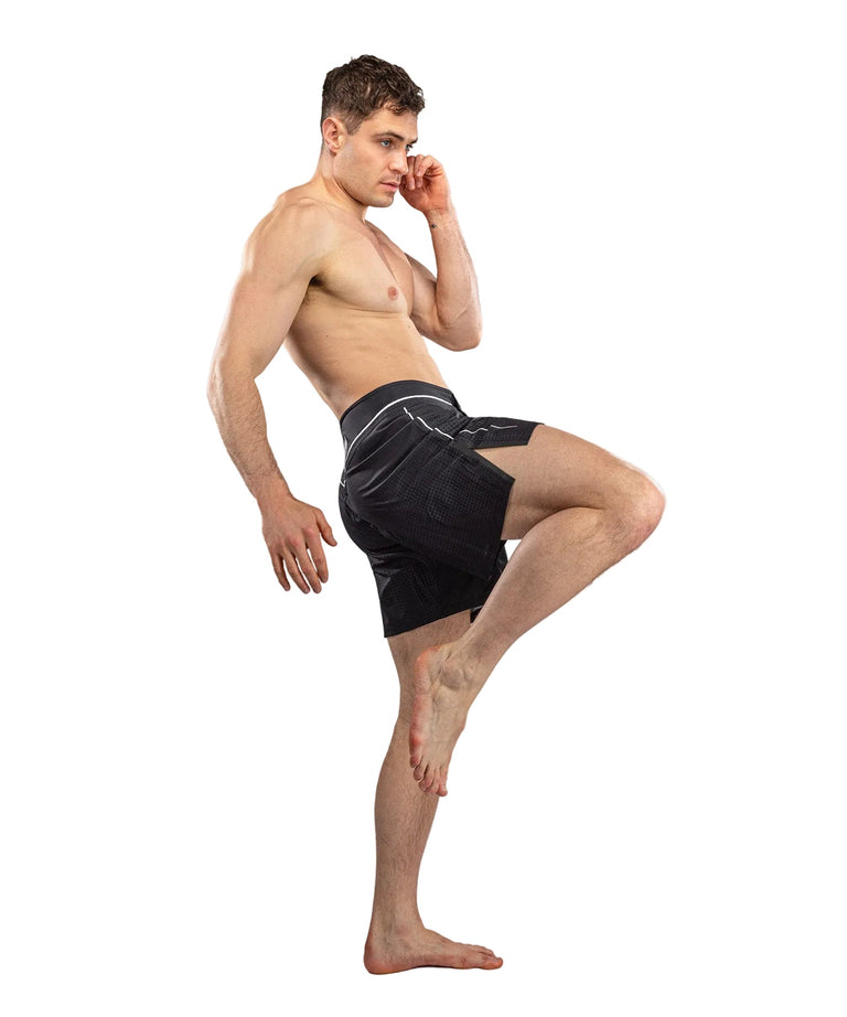 Venum Stealth Fightshort Black/White