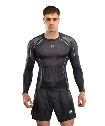 Venum Stealth Rashguard Long Sleeve Black/White