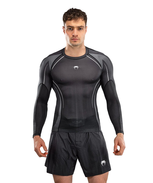 Venum Stealth Rashguard Long Sleeve Black/White