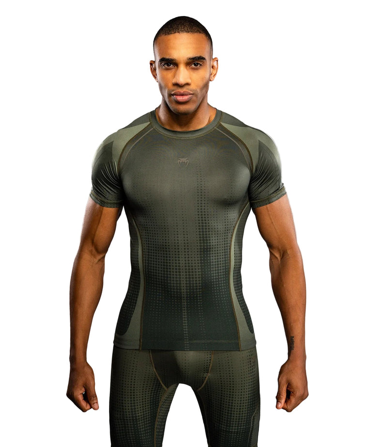 Venum Stealth Rashguard Short Sleeve Khaki/Green