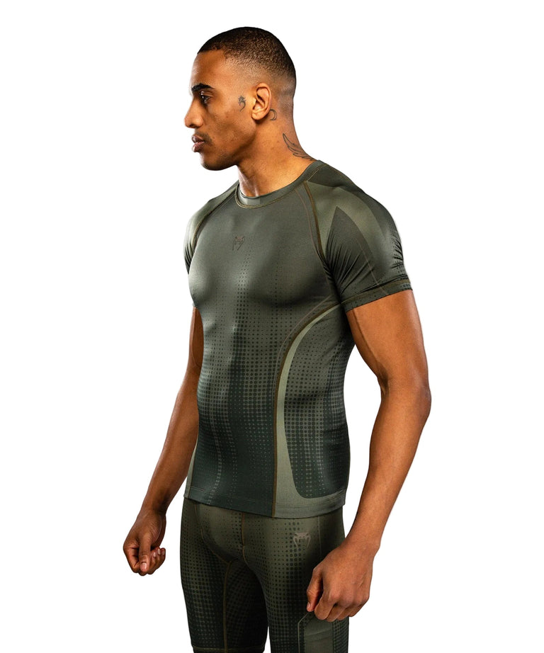 Venum Stealth Rashguard Short Sleeve Khaki/Green
