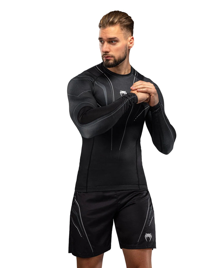 Venum Streamline Rashguard Long Sleeve Black/White