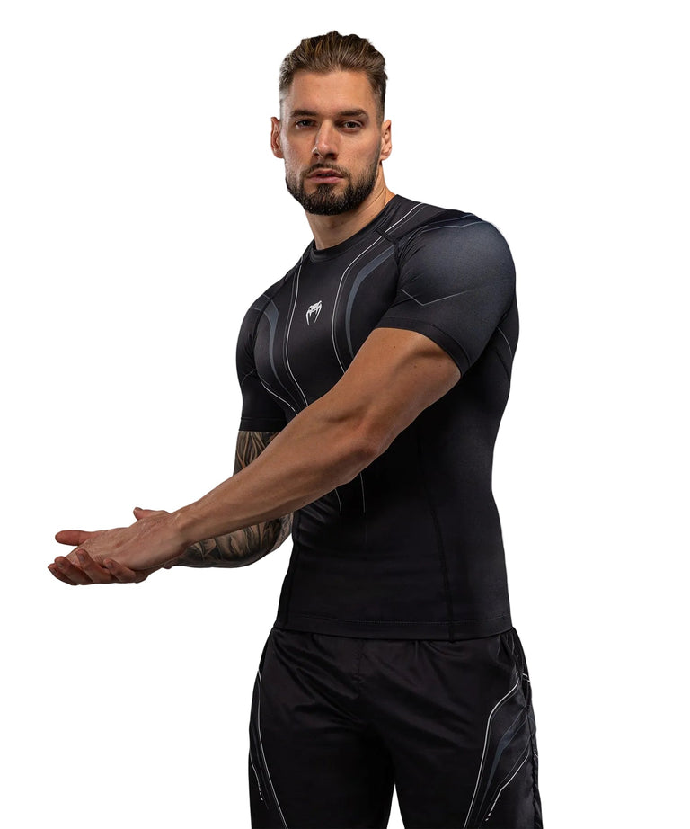 Venum Streamline Rashguard Short Sleeve Black/White