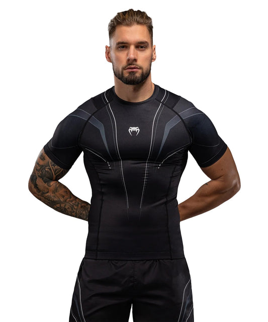 Venum Streamline Rashguard Short Sleeve Black/White