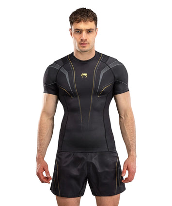 Venum Streamline Rashguard Short Sleeve Black/Gold