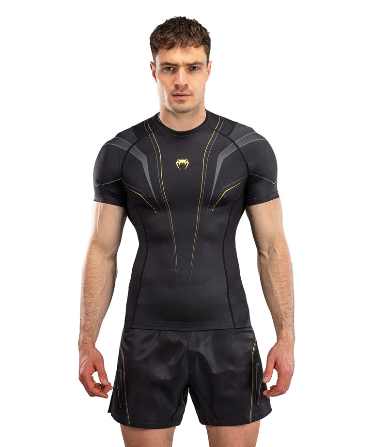Venum Streamline Rashguard Short Sleeve Black/Gold