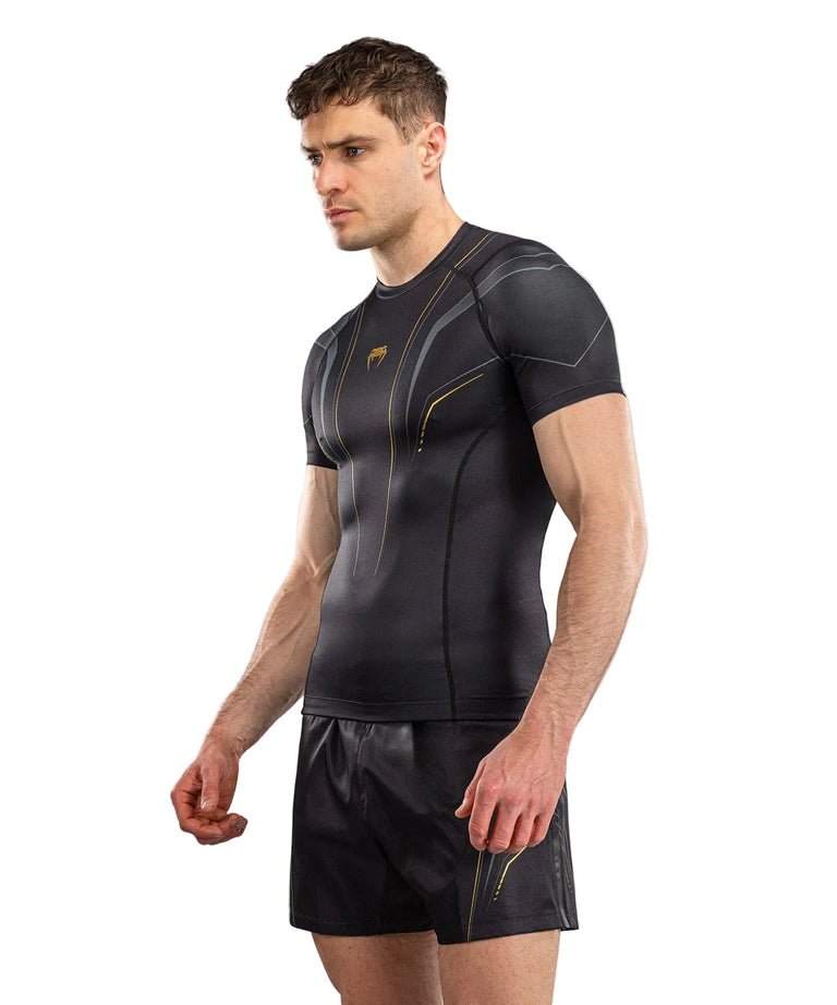 Venum Streamline Rashguard Short Sleeve Black/Gold