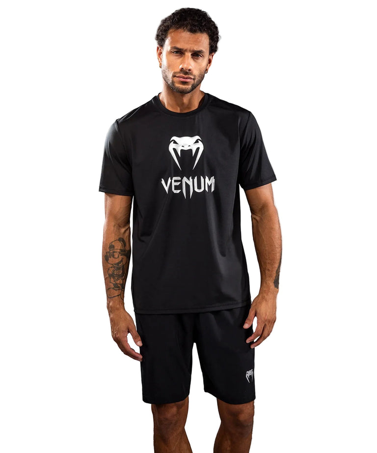 Venum Classic Dry Tech T-Shirt Black/Silver