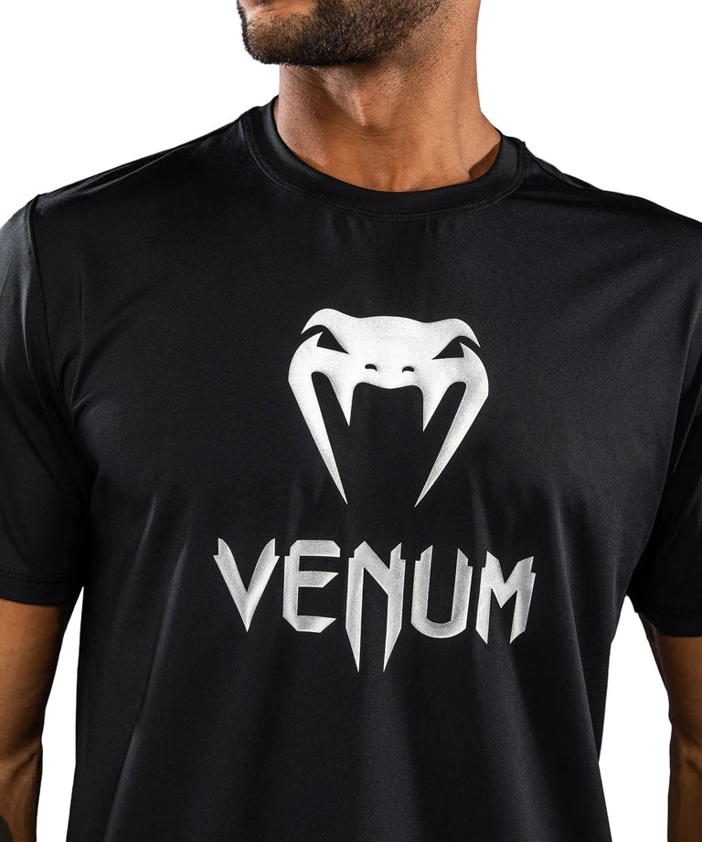 Venum Classic Dry Tech T-Shirt Black/Silver