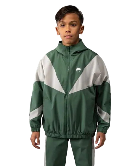 Venum Vectra Track Jacket Kids Forest Green/Off White