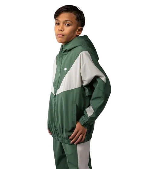 Venum Vectra Track Jacket Kids Forest Green/Off White