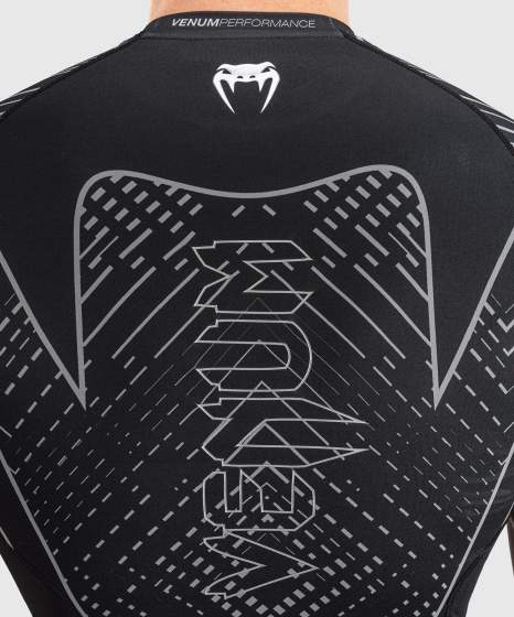 Venum Midnight Fury Short Sleeve Rashguard Black/Grey/Silver