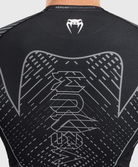 Venum Midnight Fury Long Sleeve Rashguard Black/Grey/Silver