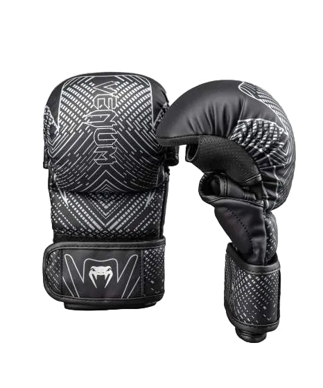 Venum Midnight Fury MMA Gloves Black/Grey/Silver