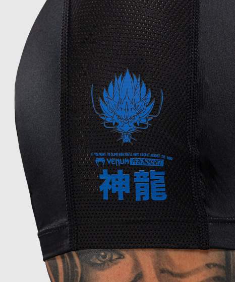 Venum Thunder Dragon Short Sleeve Rashguard Black/Royal Blue