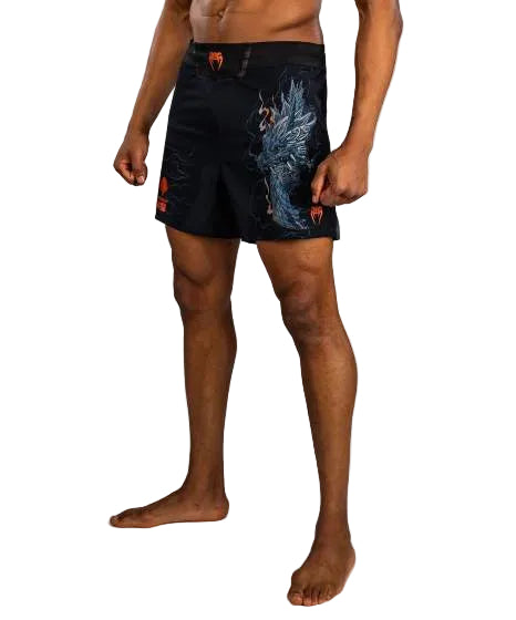 Venum Thunder Dragon FightShorts Black/Grey/Copper