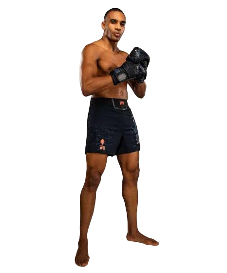 Venum Thunder Dragon FightShorts Black/Grey/Copper