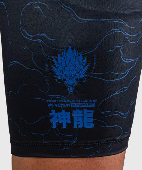 Venum Thunder Dragon Vale Tudo Shorts Black/Royal Blue