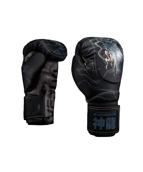 Venum Thunder Dragon Boxing Gloves Black/Grey/Copper